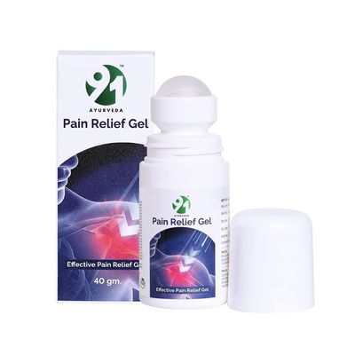91 Ayurveda Pain Relief Gel Roll On For Back Pain 200gm, Neck Pain, Joint Pain,Menstrual Cramps, Knee Pain Deep Heat Formulation for Instant Relief, Muscle Pain Massager For Fast Pain Relief Pack of 5