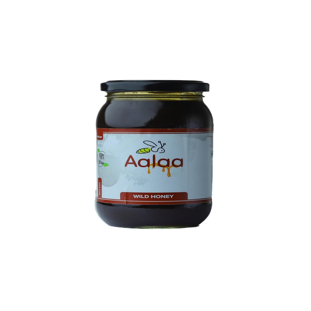 Aalaa Honey 100% Raw & Pure Unprocessed Highly Nutritious Natural Wild Forest Honey 500 gm