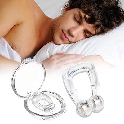 Jankylabh Anti Snoring Nose Clip Silicone Snoring Stopper For Men & Women Magnetic Anti Snoring Devices For Men Unisex Reusable Nose Clip For Snore Free Sleeping 1 Piece