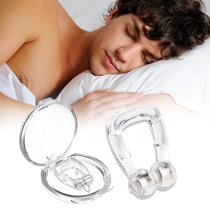 Jankylabh Anti Snoring Nose Clip Silicone Snoring Stopper For Men & Women Magnetic Anti Snoring Devices For Men Unisex Reusable Nose Clip For Snore Free Sleeping 1 Piece
