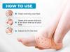 APRIME ADDA Silicone Gel Heel Pad Socks for Pain Relief, Swelling, and Anti-Crack Moisturizing | Dry Hard Cracked Ankles Protectors for Men and Women | Free Size (True Beige) view 3