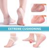 APRIME ADDA Silicone Gel Heel Pad Socks for Pain Relief, Swelling, and Anti-Crack Moisturizing | Dry Hard Cracked Ankles Protectors for Men and Women | Free Size (True Beige) view 4