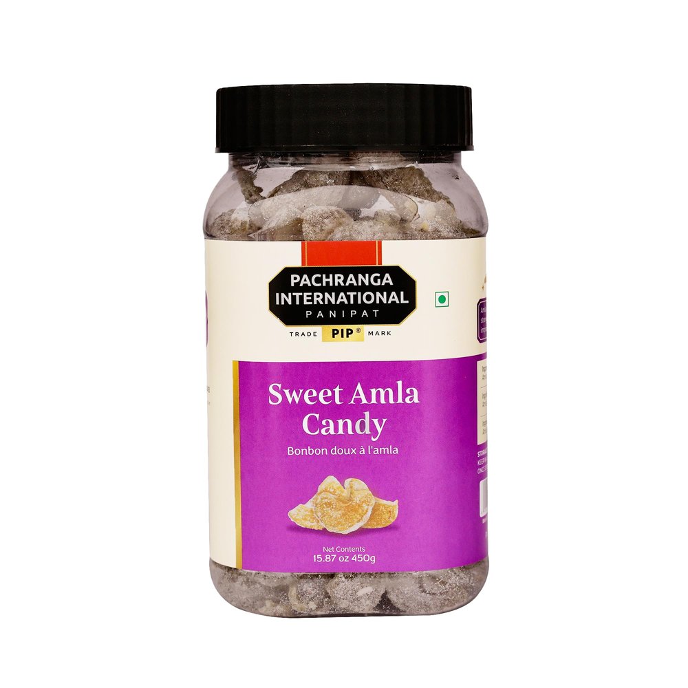 Pachranga's Sweet Amla Candy: 450gm | Pachranga International Inc.| Meethi Amla Candy | A Sweet & Nutritious Snack | No Preservatives | No Artificial Sweeteners | No Artificial Colours | Traditional Recipe