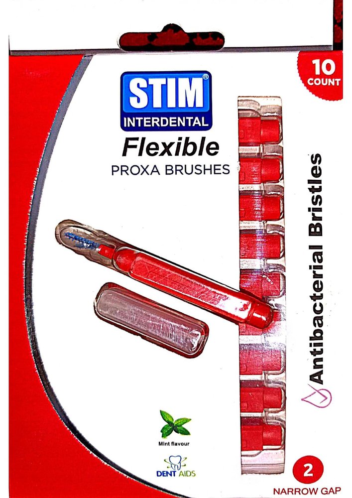 INTERDENTAL FLEXIBLE PROXA BRUSHES ISO 2 NARROW GAP | 10 Pieces(PACK OF 1)