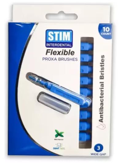 INTERDENTAL FLEXIBLE PROXA BRUSHES ISO 3 WIDE GAP | 10 Pieces (Pack of 1)