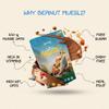 Beanut Muesli Mix Fruit & Nuts - 400gm, Power Breakfast, Protein Snack, High Fiber Food, Multigrain Breakfast Cereal view 3
