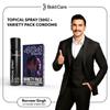 Bold Care EXTEND Non-Transferable Spray for Men (Pack of 1) - 50 ml + Bold Care 404 Variety Pack with 2 x 5 Assorted Condoms in each pack - 10 Units (Pack of 1) view 2