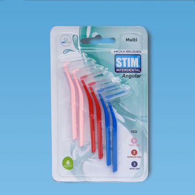 INTERDENTAL ANGULAR MIX ALL GAP | 6 Pieces (Pack of 1)