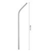 HUNCHA Metal Straws Stainless Steel Straws 10.5" Drinking Straws Reusable, Perfect for Cocktail, for Yeti, Trail, Tumblers, Bars, moothies, Milkshakes, Juice, Tea (4 Bend Straw) view 4