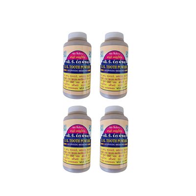 BK Dantmanjan Ayurvedic Tooth Powder, 4 Pack, 50 Grams Each