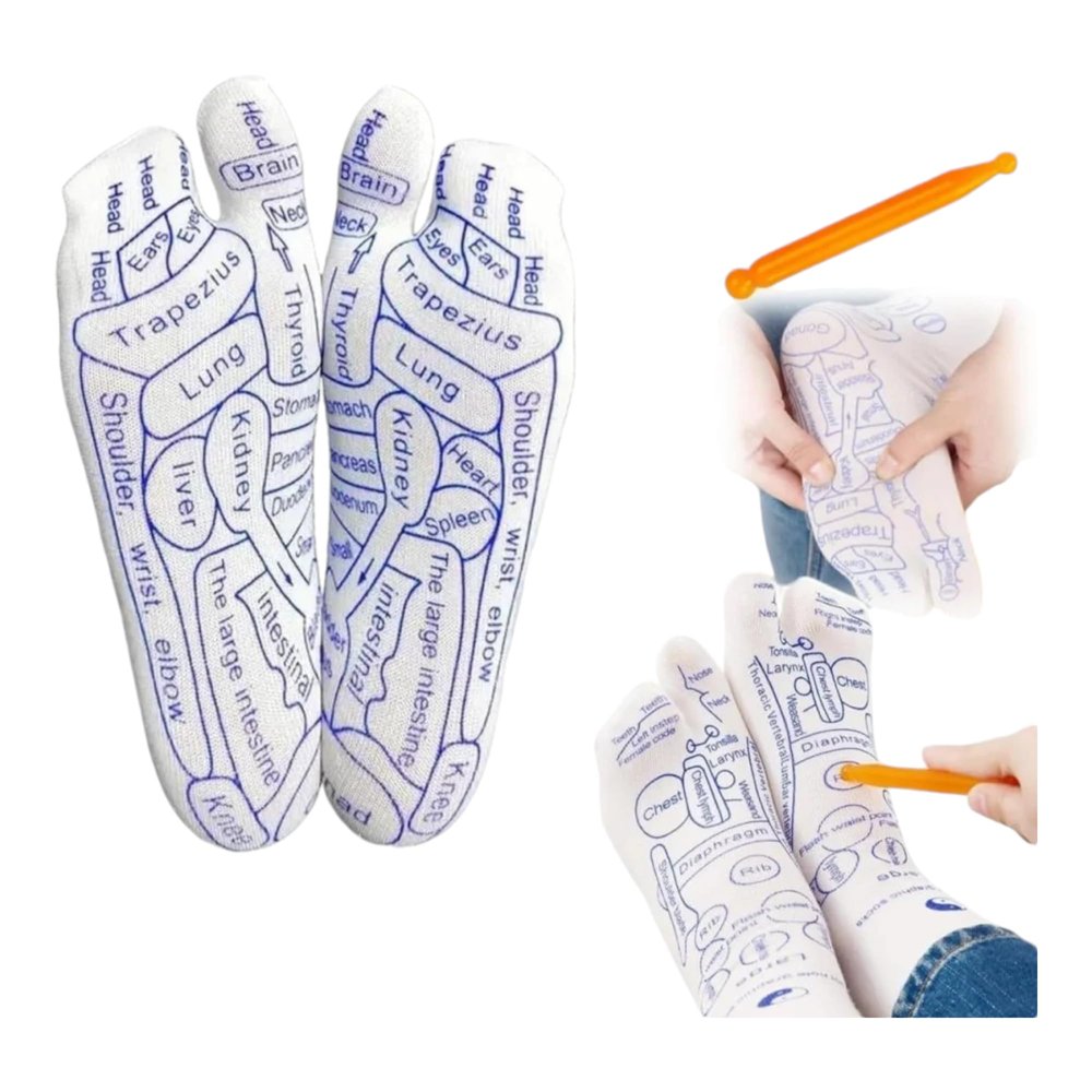 Samip Acupressure Reflexology Socks | Personal Care Foot Massage Therapy Socks for Pain Relief & Wellness | Stimulate Pressure Points for Improved Health