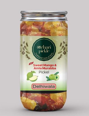 Sweet Mango Pickle & Amla Murabba Mix Delhiwala(400 GM) Ghar Ka Achar