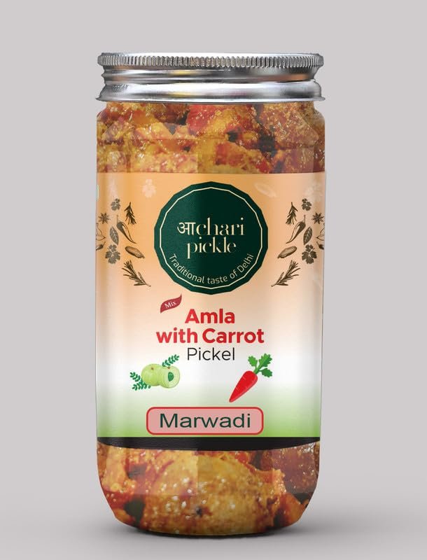 Amla With Carrot Mix Pickle Marwadi(400 GM) Ghar Ka Achar