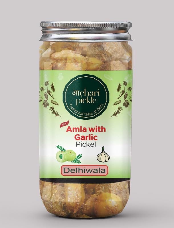 Amla With Garlic Pickle Delhiwala(400 GM) Ghar Ka Achar