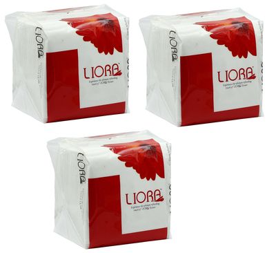 Liora Napkins 27x30, 1Ply, 100 Pulls, Pack of 3, Total 300 Sheets Plain White Paper Napkins For Home, Kitchen, Office, Cafe