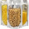 PrideHind- One-Sided Clear Silver Zip Lock Bags 6x9 (Inches) Airtight Pouches for Coffee, Tea, Spices, and Kitchen Use (Pack Of 200) view 1