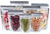 PrideHind- One-Sided Clear Silver Zip Lock Bags 6x9 (Inches) Airtight Pouches for Coffee, Tea, Spices, and Kitchen Use (Pack Of 200) view 3