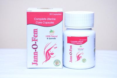 Jann O Fem Capsules | Ayurvedic Uterine Health Supplement for Women | 30 Capsules | Natural Hormonal Balance & Reproductive Wellness