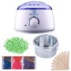 Drosselz Professional Electric Hot Wax Heater Machine With Wax Beans(100 Grams) and 15 Pcs Wooden Strips for Hair Remove Wax From Body Waxing Kit for Women (White) Hair Removal machine Kit view 1