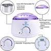 Drosselz Professional Electric Hot Wax Heater Machine With Wax Beans(100 Grams) and 15 Pcs Wooden Strips for Hair Remove Wax From Body Waxing Kit for Women (White) Hair Removal machine Kit view 3