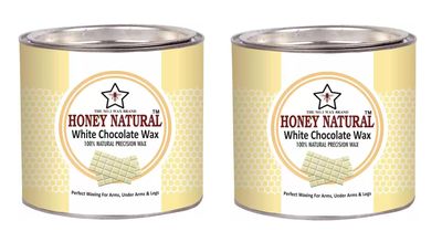Honey Natural White Chocolate Wax 600g Each (Pack of 2)