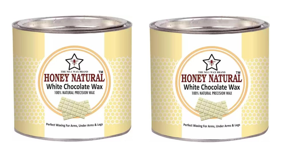 Honey Natural White Chocolate Wax 600g Each (Pack of 2)