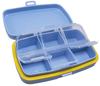 CLICKSWIFT 6 Compartments Portable Medicine Storage Container Case For Vitamins & Medication Daily Vitamin Pill Organizer Home Office First Aid Pack, Pocket Or Purse Pill Box, Multicolour 1 Pcs view 2
