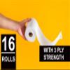 CLEEZA 3 Ply Disposable Toilet Paper Roll Pack of 16 (200 Pulls Each) 3200 Sheets Paper (Toilet Paper & Roll/Tissue Roll) - 9.8 x 10 cm Pack of 16 Toilet Tissue Paper Rolls (16 x 200) Pulls (3200) view 2