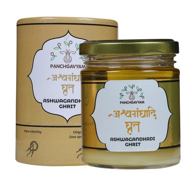 A2 Ashwagandha Ghrit/Ghee| Support strength & Energy | Helps Anxiety & Stress Relief Overall Well-Being - 200 ML