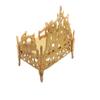 NYRA Brass Singhasan for God Idol | Ladoo Bal Gopal, Krishna Idol | Pooja Chowki Mandir | Handcrafted Brass Throne for Temple and Home Pooja. (Large) view 3