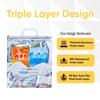 PEGACORN Hot and Cold Small Bag for Food Storage, Reusable Thermal Aluminium Foil (3 Layer Protection, Size  50 x 52 cm) (1) view 3