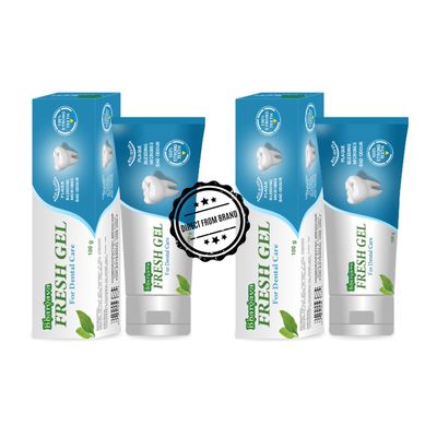 Bhargava Phytolab Fresh Gel Toothpaste | Medicated Formula for Healthy Teeth & Gums 100 Gms Pack of 2
