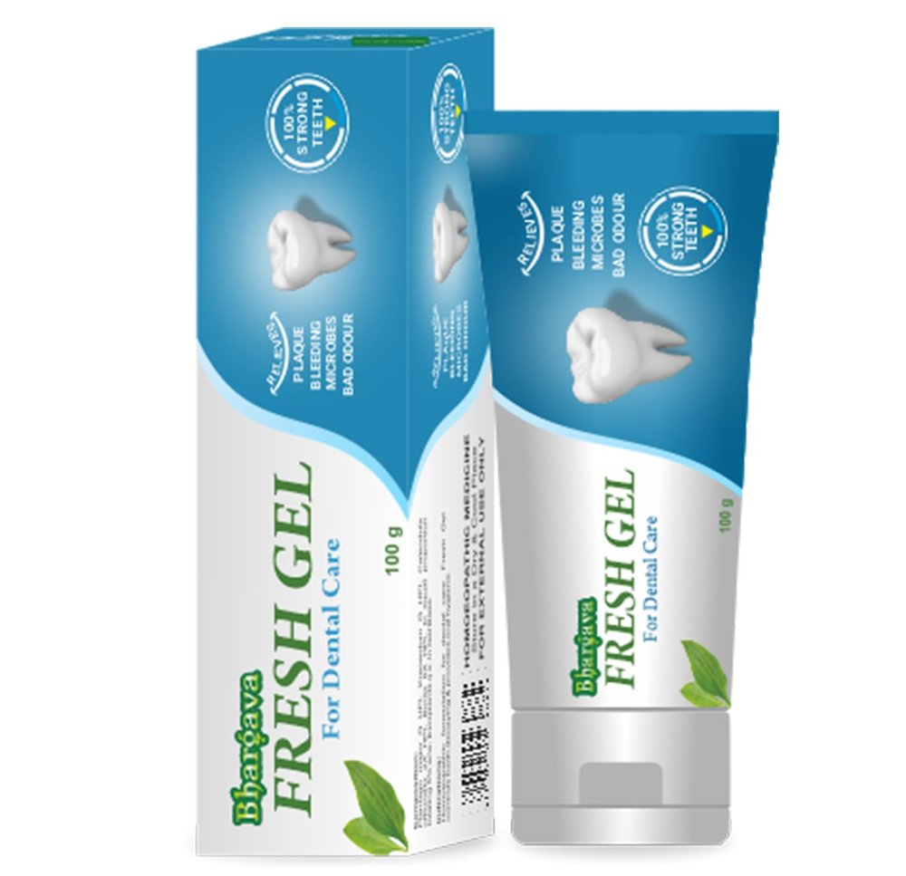 Bhargava Phytolab Fresh Gel Toothpaste | Medicated Formula for Healthy Teeth & Gums 100 Gms Pack of 3