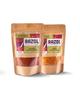 Aazol Top-selling Chutneys Combo | Dry Garlic Coconut Chutney - 200g | Solapuri Peanut Chutney - 200g view 1