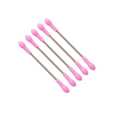 AMGZLE 5PCs Facial Hair Remover Quick Smooth Effective Threading Tool For men and women Portable Epilator Spring Stick Natural Stainless Steel Extraction Device.
