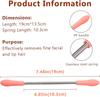 AMGZLE 5PCs Facial Hair Remover Quick Smooth Effective Threading Tool For men and women Portable Epilator Spring Stick Natural Stainless Steel Extraction Device. view 4