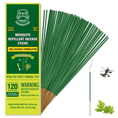 HUNCHA Mosquito Repellent Outdoor Patio, Citronella Oil Mosquito Incense Sticks Natural Organic Mosquito Barrier Repeller for Backyard Travel Camping Indoors Gnat Mosquito Control, Pack of 240