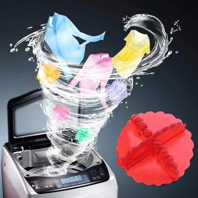 HUNCHA Reusable Silicone Washing Machine Ball Laundry Dryer Ball Durable Cloth Cleaning Ball Rendom Colour, Anti Winding Laundry Dryer Balls, Enhance Your Machine Cleaning Power, Pack of 8