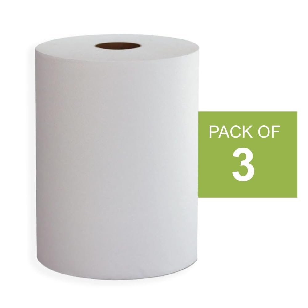 Image Enterprise HRT Kitchen Tissue/Towel Paper Roll, 1 kg, 100% Biodegradable Virgin Tissue Paper, Eco-Friendly, Soft, Highly Skin-Friendly (Pack of 3)