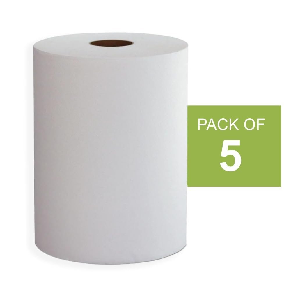 Image Enterprise HRT Kitchen Tissue/Towel Paper Roll, 1 kg, 100% Biodegradable Virgin Tissue Paper, Eco-Friendly, Soft, Highly Skin-Friendly (pack of 5)
