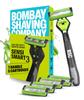 Bombay Shaving Company Sensi Smart 3 Razor with Cartridge (Pack of 4) || Green view 1