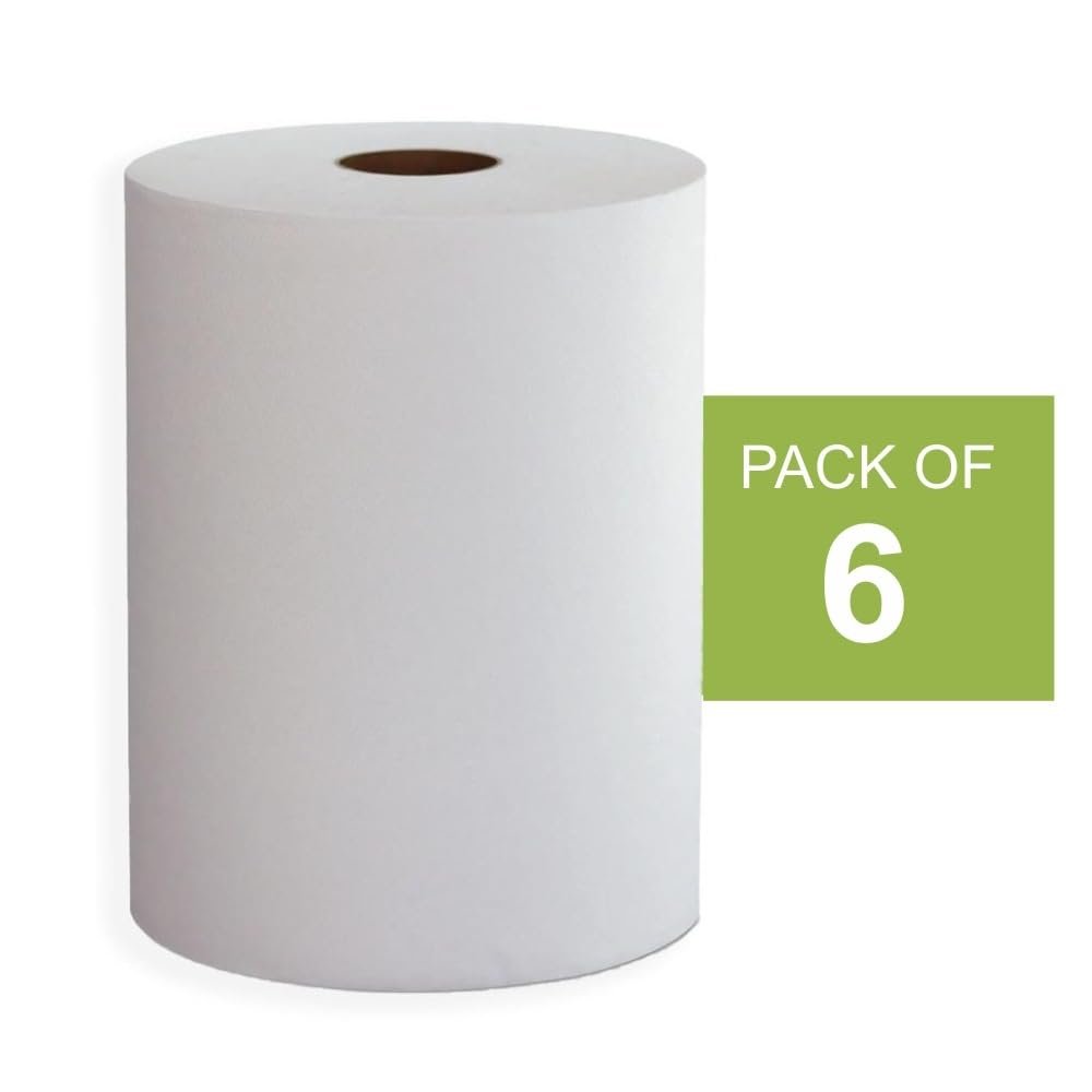 Image Enterprise HRT Kitchen Tissue/Towel Paper Roll, 1 kg, 100% Biodegradable Virgin Tissue Paper, Eco-Friendly, Soft, Highly Skin-Friendly (pack of 6)