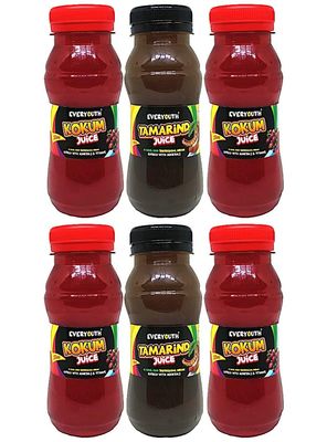 Everyouth Tangy Bliss Tamarind & Kokum Juice, Pack of 6, 200ml Each