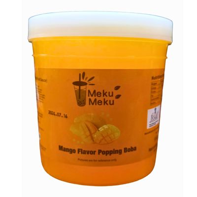COUGAR Meku Meku Popping Boba Delicious Mango Flavour Juice 1.3kg (Imported)