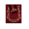 Women Maroon Naz Maggam Hand Made Work Silk Blend Half Sleeve Blouse Attending Formal Or Traditional Events, Standrad view 2