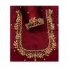 Women Maroon Naz Maggam Hand Made Work Silk Blend Half Sleeve Blouse Attending Formal Or Traditional Events, Standrad view 3