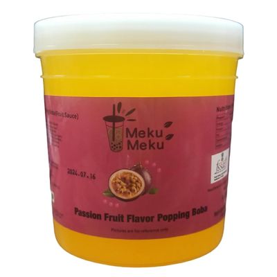 COUGAR Meku Meku Popping Boba Delicious Passion Fruit Flavour Juice 1.3kg (Imported)