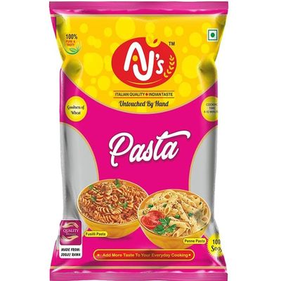 AJ's Fusilli Pasta - 400g (Pack of 8, Total 3.2kg) | 100% Durum Wheat, High Protein, No Cholesterol, No Trans Fat | Quick & Easy to Cook | Ideal for Family Dinners & Gourmet Recipes