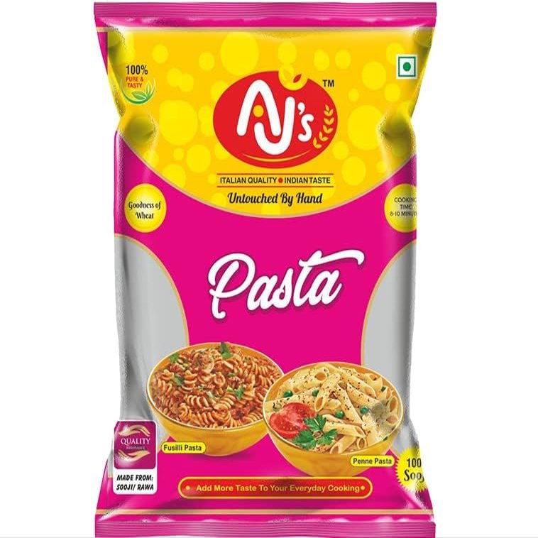 AJ's Fusilli Pasta - 400g (Pack of 8, Total 3.2kg) | 100% Durum Wheat, High Protein, No Cholesterol, No Trans Fat | Quick & Easy to Cook | Ideal for Family Dinners & Gourmet Recipes