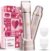 Bikini Trimmer for Women 2-in-1  Rechargeable Electric Razors for Women, Painless Electric Shaver for Bikini, Underarm, Legs, Arms  IPX7 Waterproof, Compact Travel Design view 1